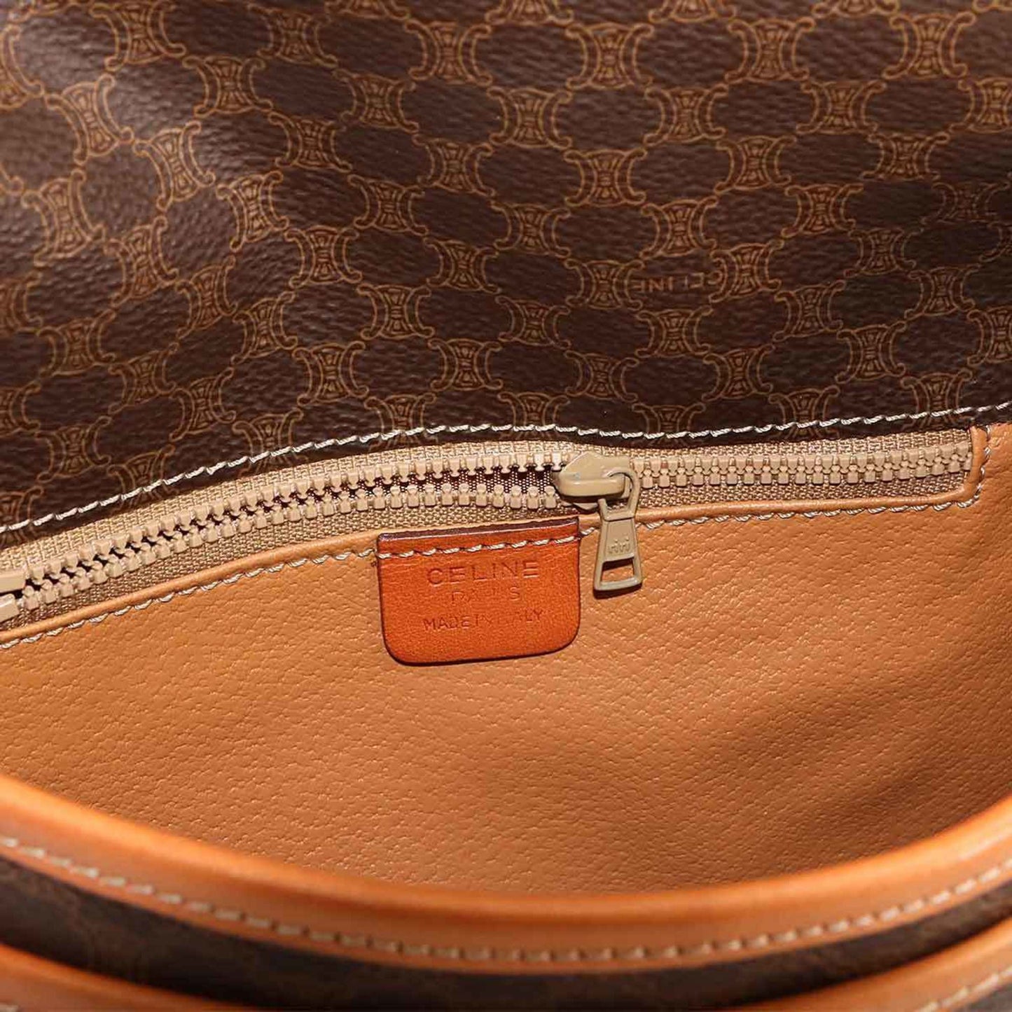 Celine Pvc Brown Shoulder Bags