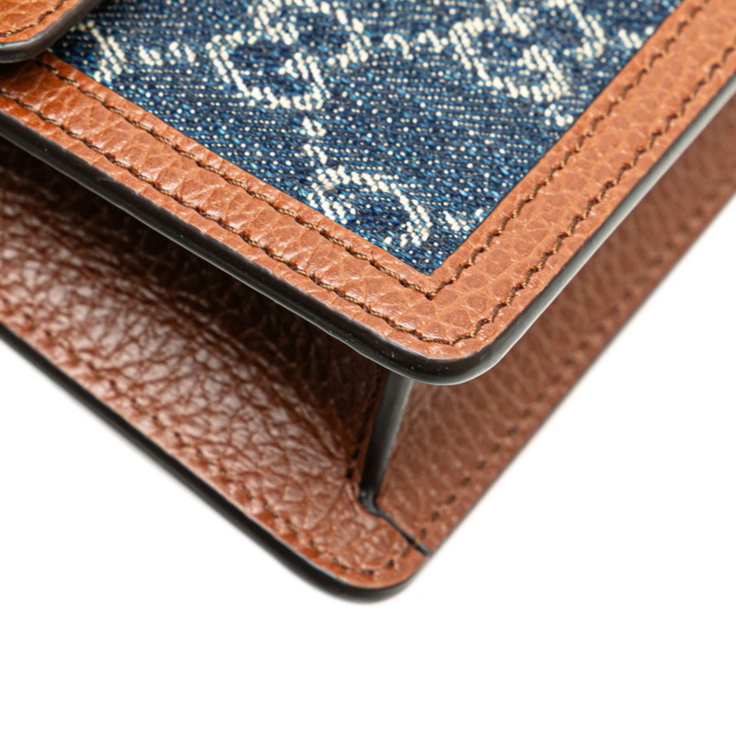 Gucci Denim Brown Shoulder Bags
