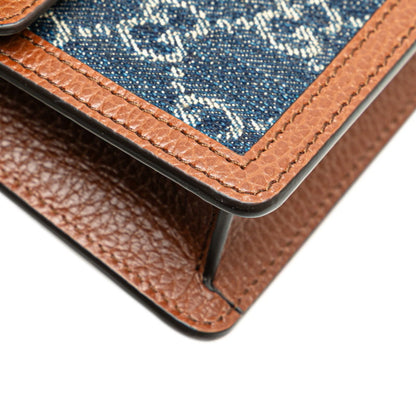 Gucci Denim Brown Shoulder Bags