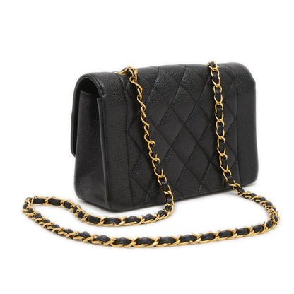 Chanel Calfskin Black Shoulder Bags