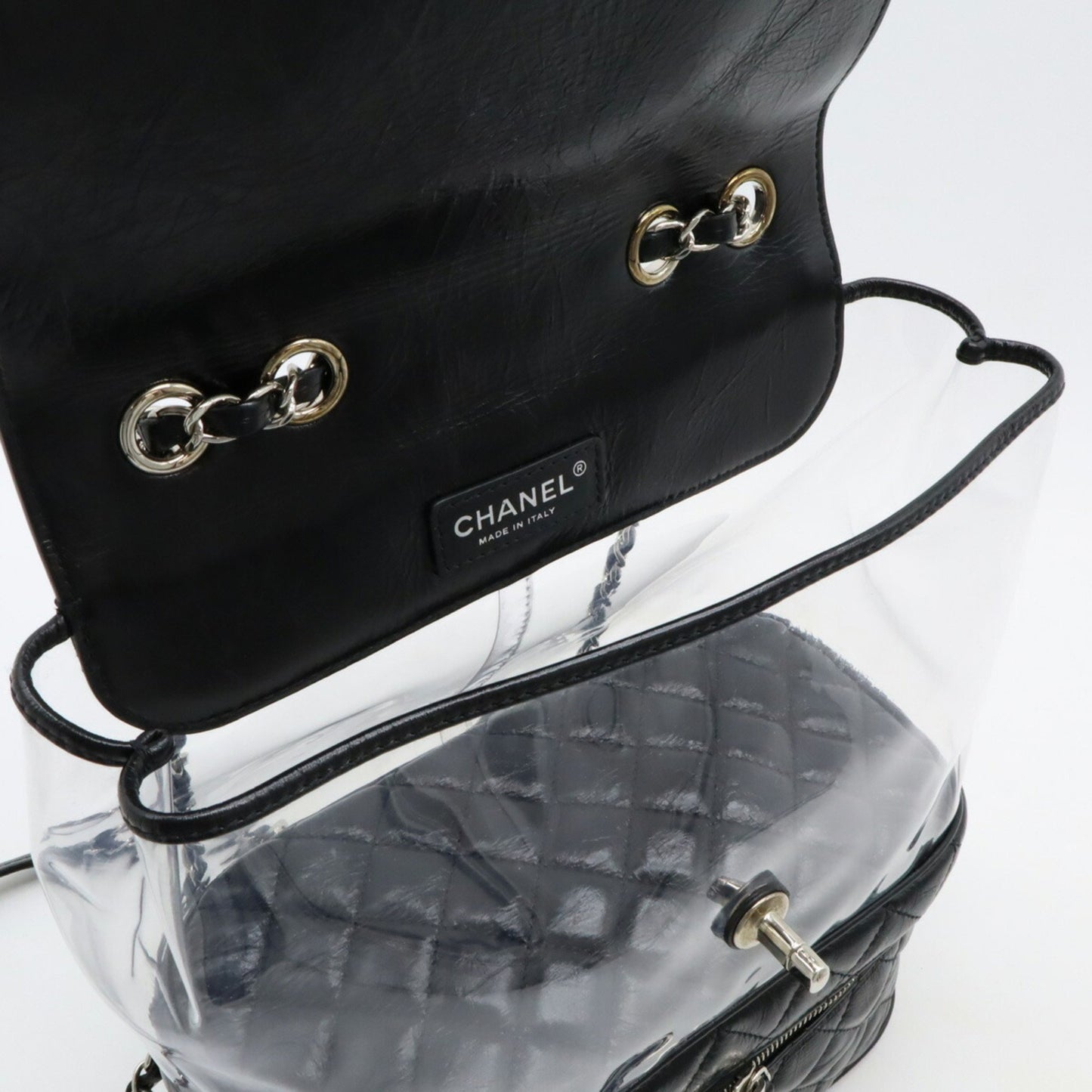Chanel Pvc Black Shoulder Bags