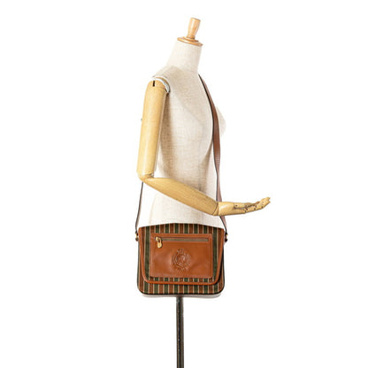 Celine Canvas Brown Shoulder Bags