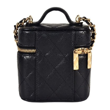 Chanel Calfskin Black Shoulder Bags