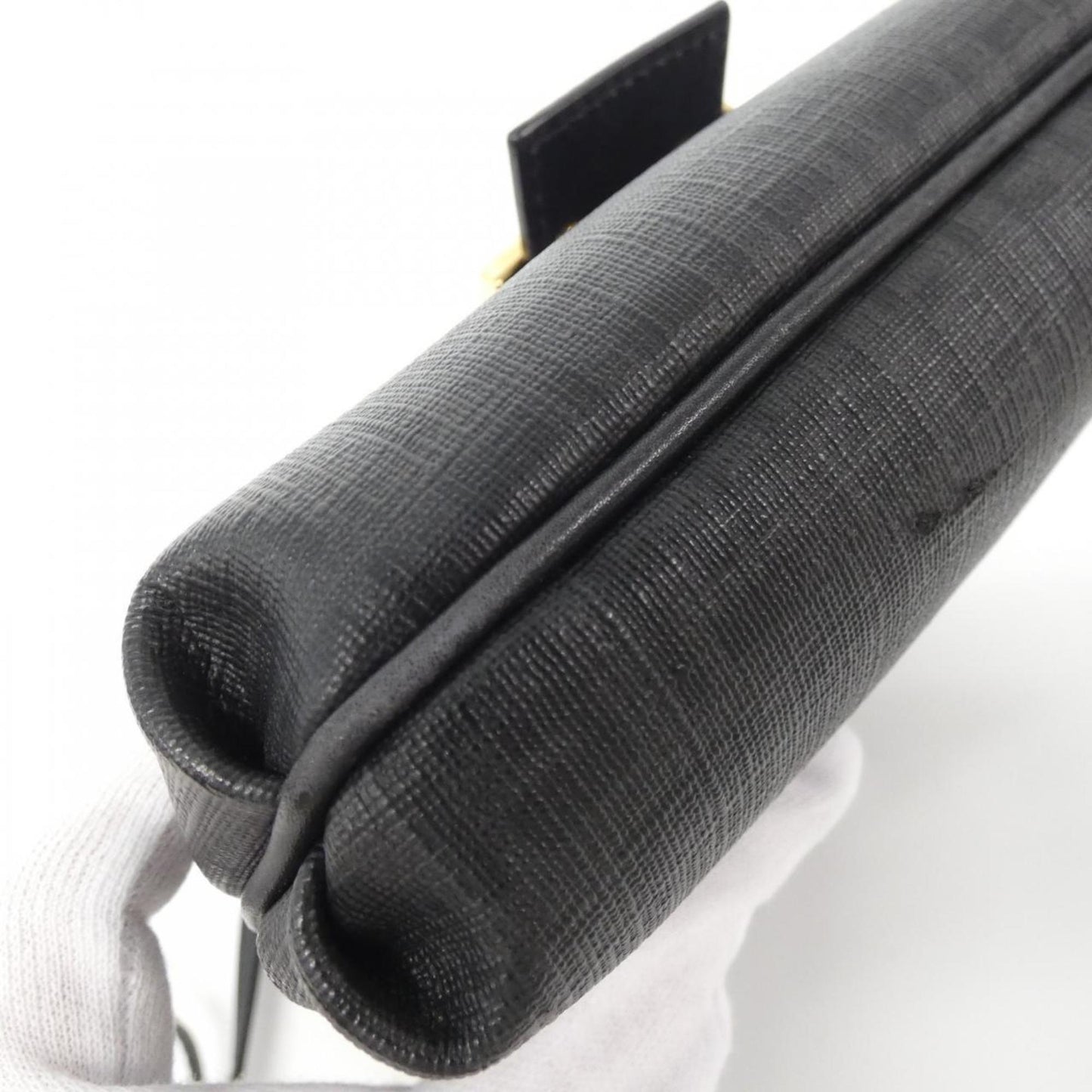 Fendi Coated Canvas Black Shoulder Bags