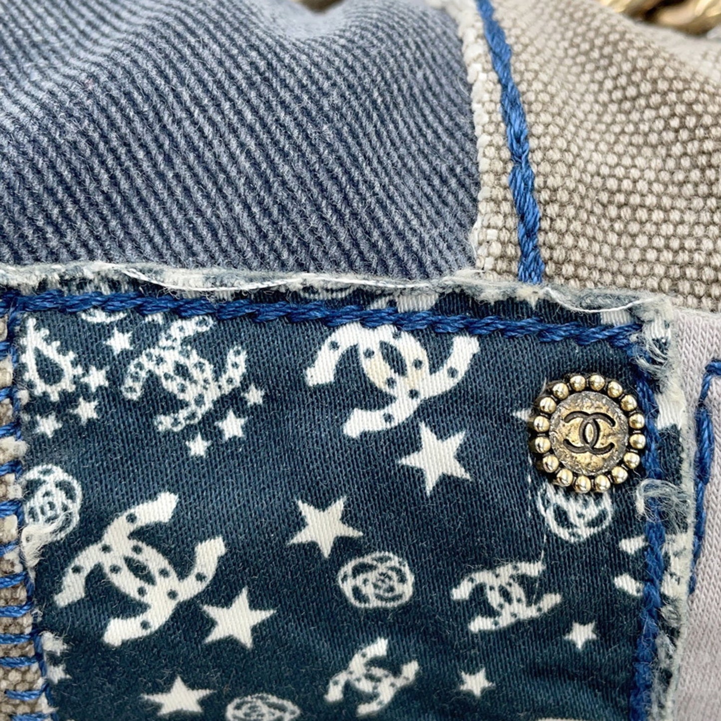 Chanel Denim Blue Shoulder Bags