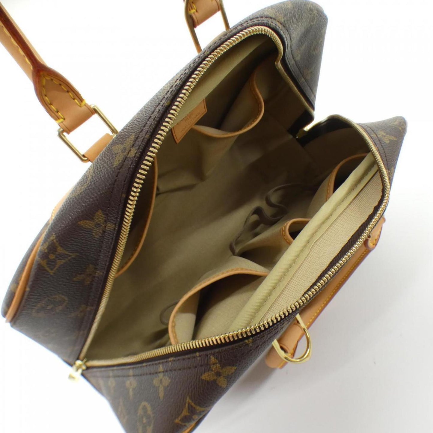 Louis Vuitton Coated Canvas Brown Handbags