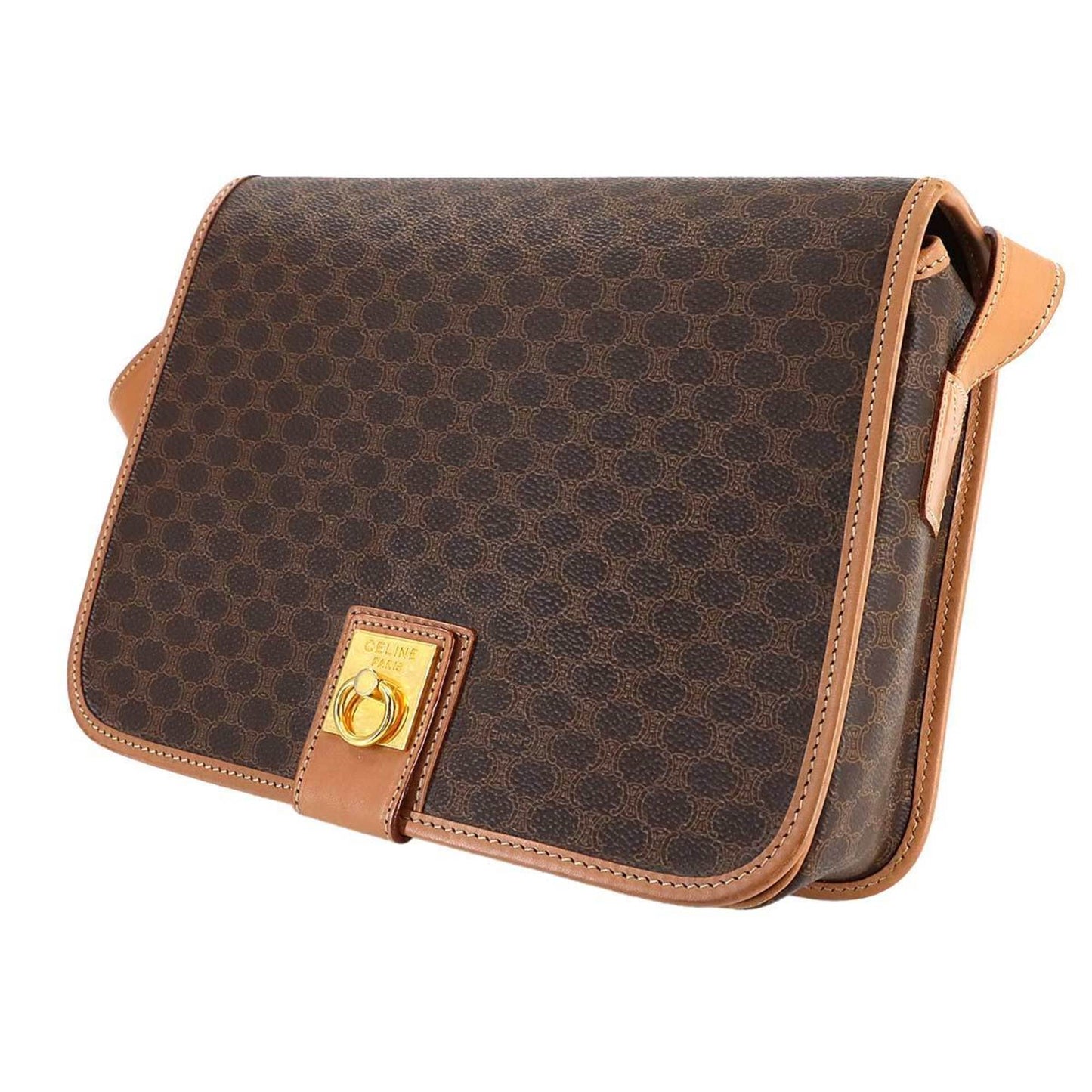 Celine Pvc Brown Shoulder Bags