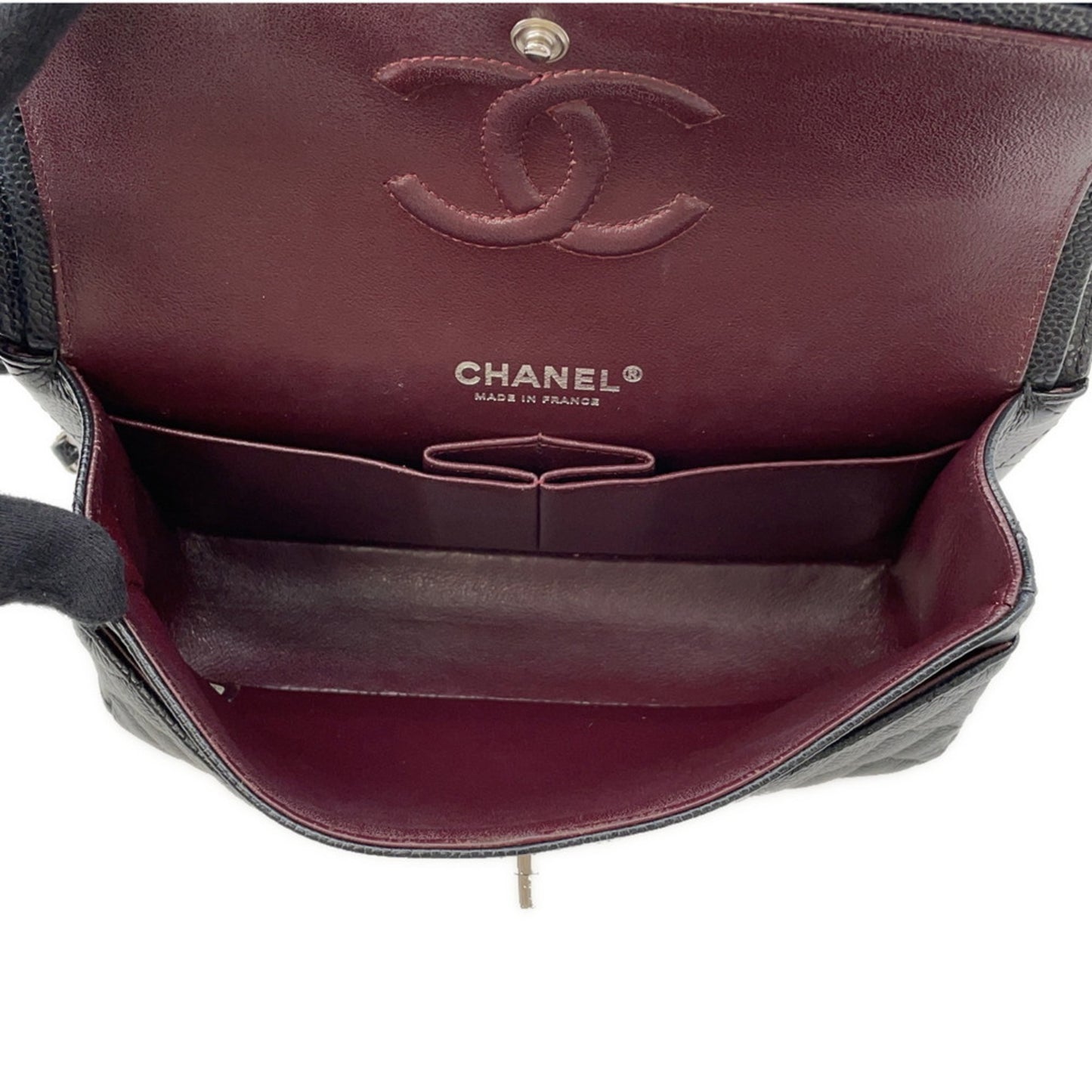 Chanel Calfskin Black Shoulder Bags