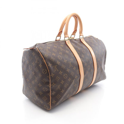 Louis Vuitton Coated Canvas Brown Travel Bags