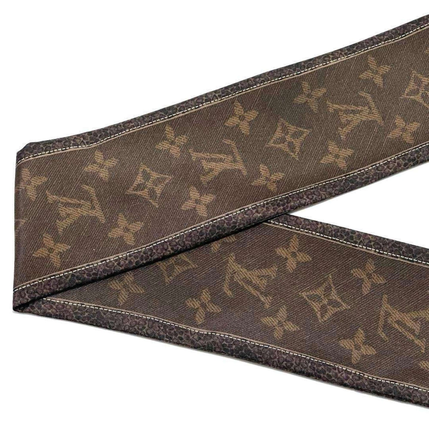 Louis Vuitton Silk Brown Scarves