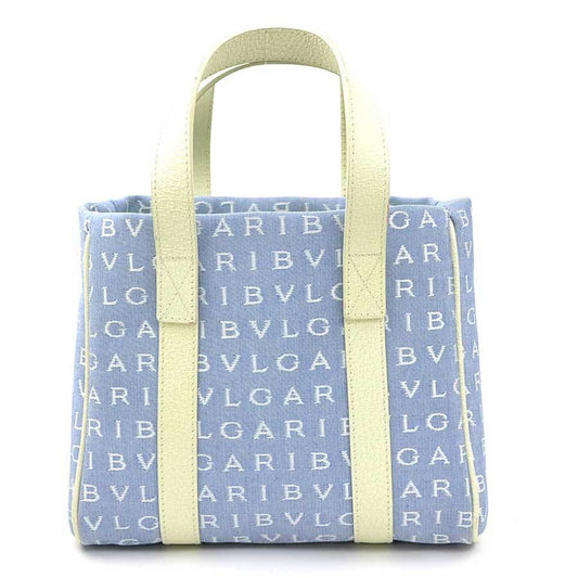Bvlgari Canvas Blue Handbags