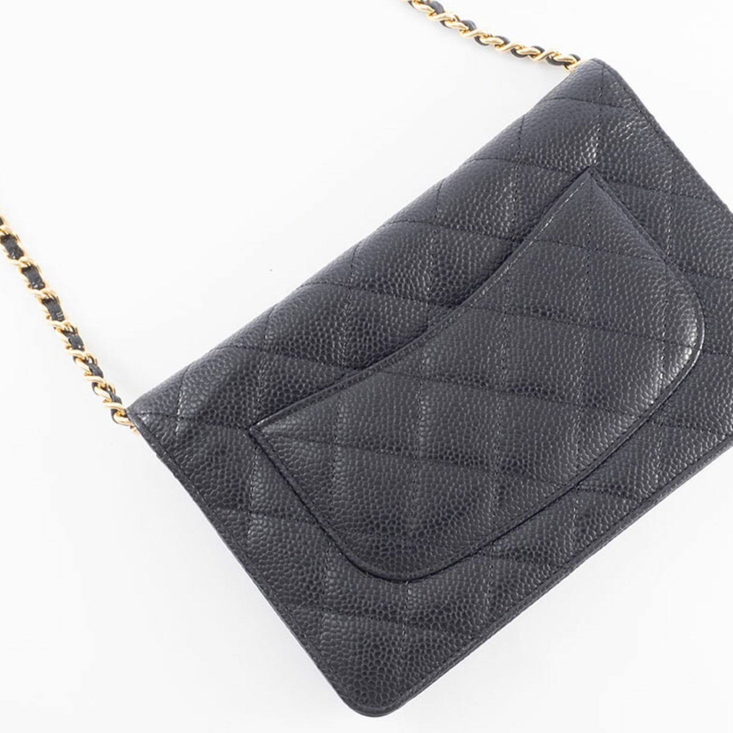 Chanel Calfskin Black Shoulder Bags