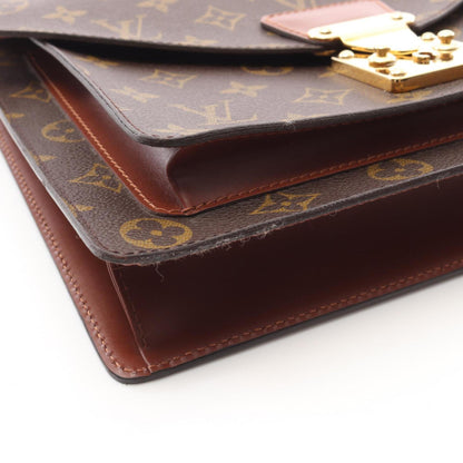 Louis Vuitton Coated Canvas Brown Handbags
