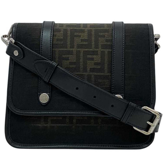 Fendi Canvas Black Shoulder Bags