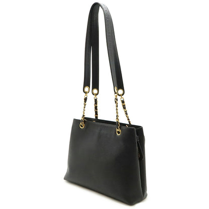 Chanel Calfskin Black Shoulder Bags