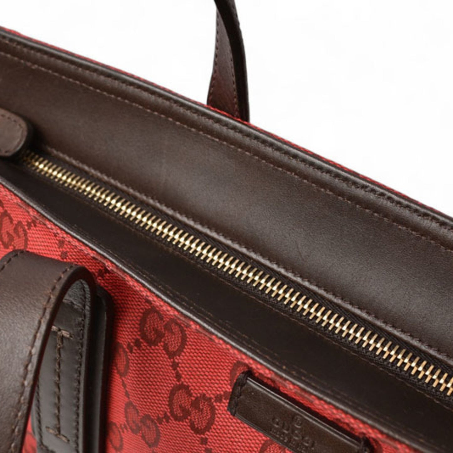 Gucci Coated Canvas Red Shoulder Bags