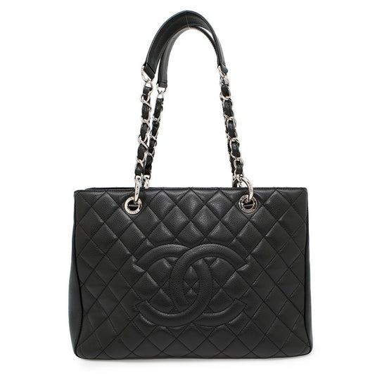 Chanel Calfskin Black Shoulder Bags