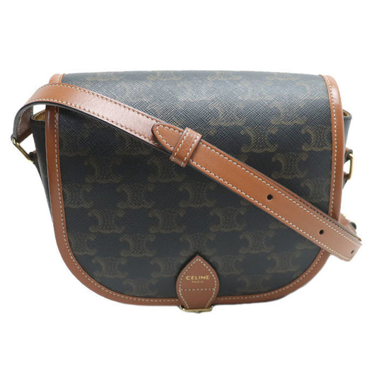 Celine Canvas Brown Shoulder Bags