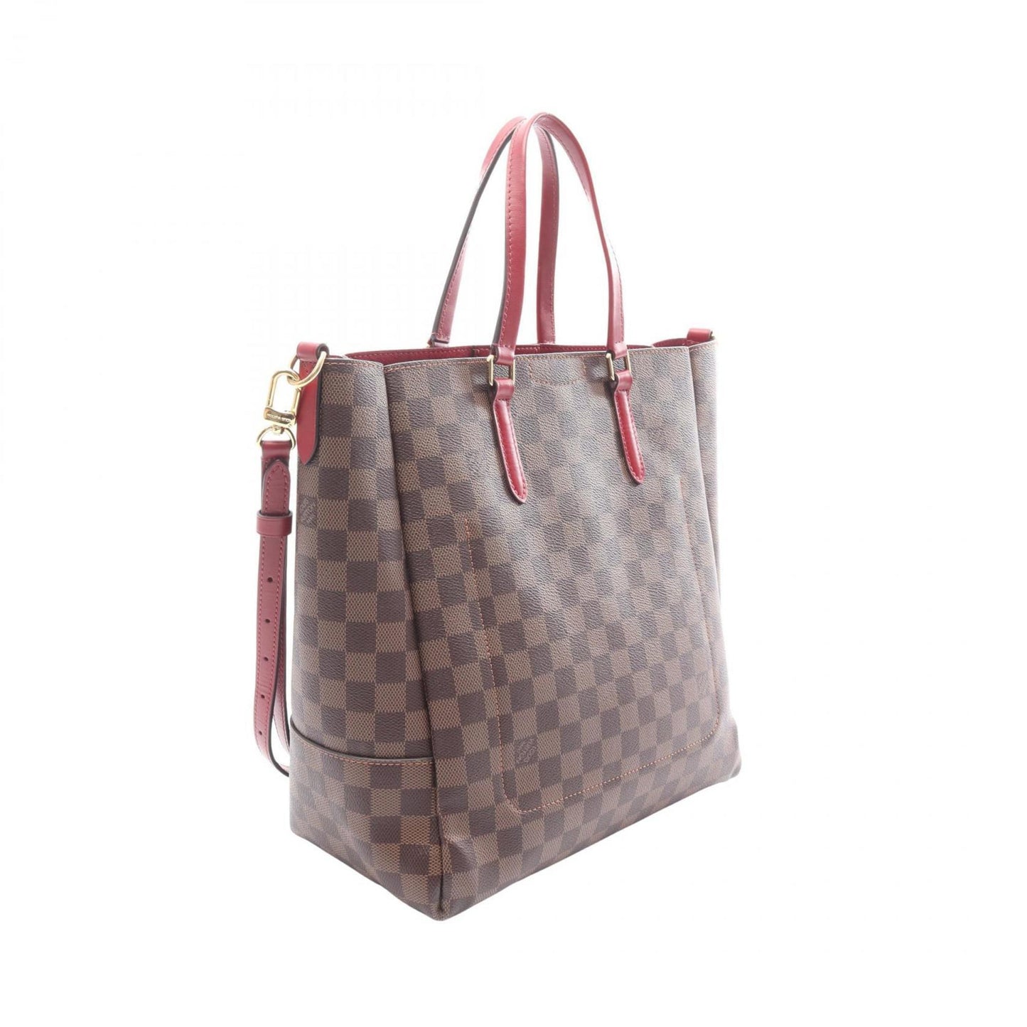 Louis Vuitton Coated Canvas Red Tote Bags
