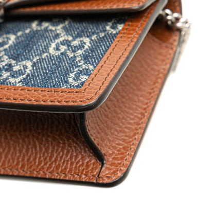 Gucci Denim Brown Shoulder Bags