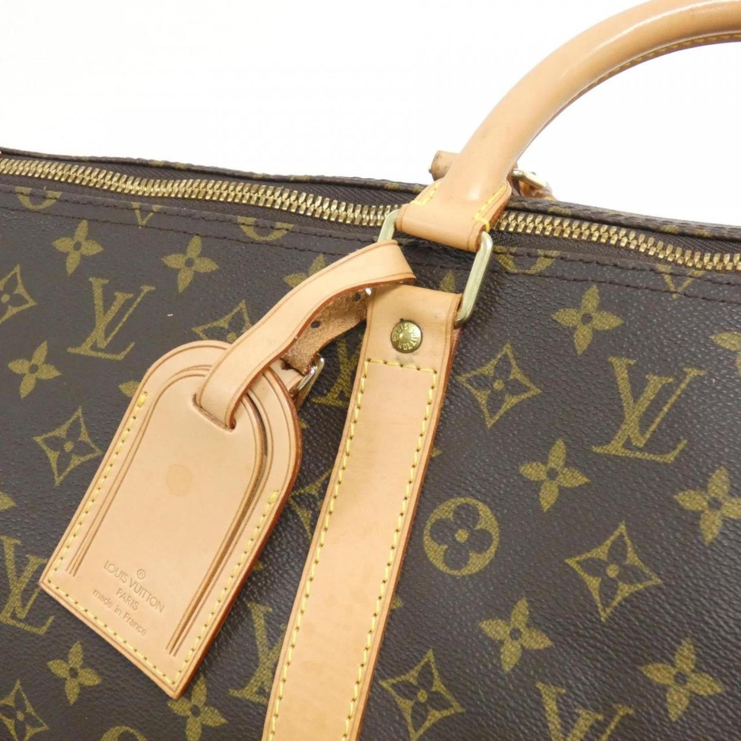 Louis Vuitton Coated Canvas Brown Travel Bags