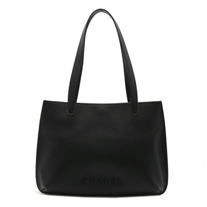 Chanel Calfskin Black Shoulder Bags