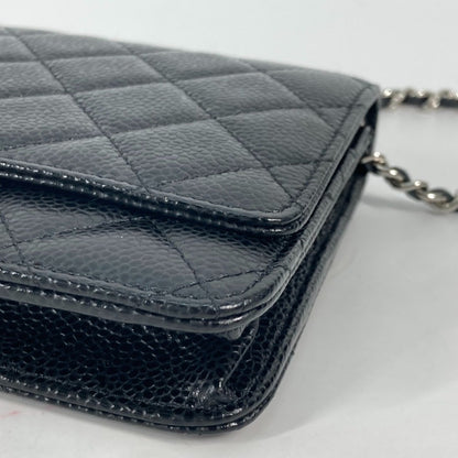 Chanel Calfskin Black Shoulder Bags