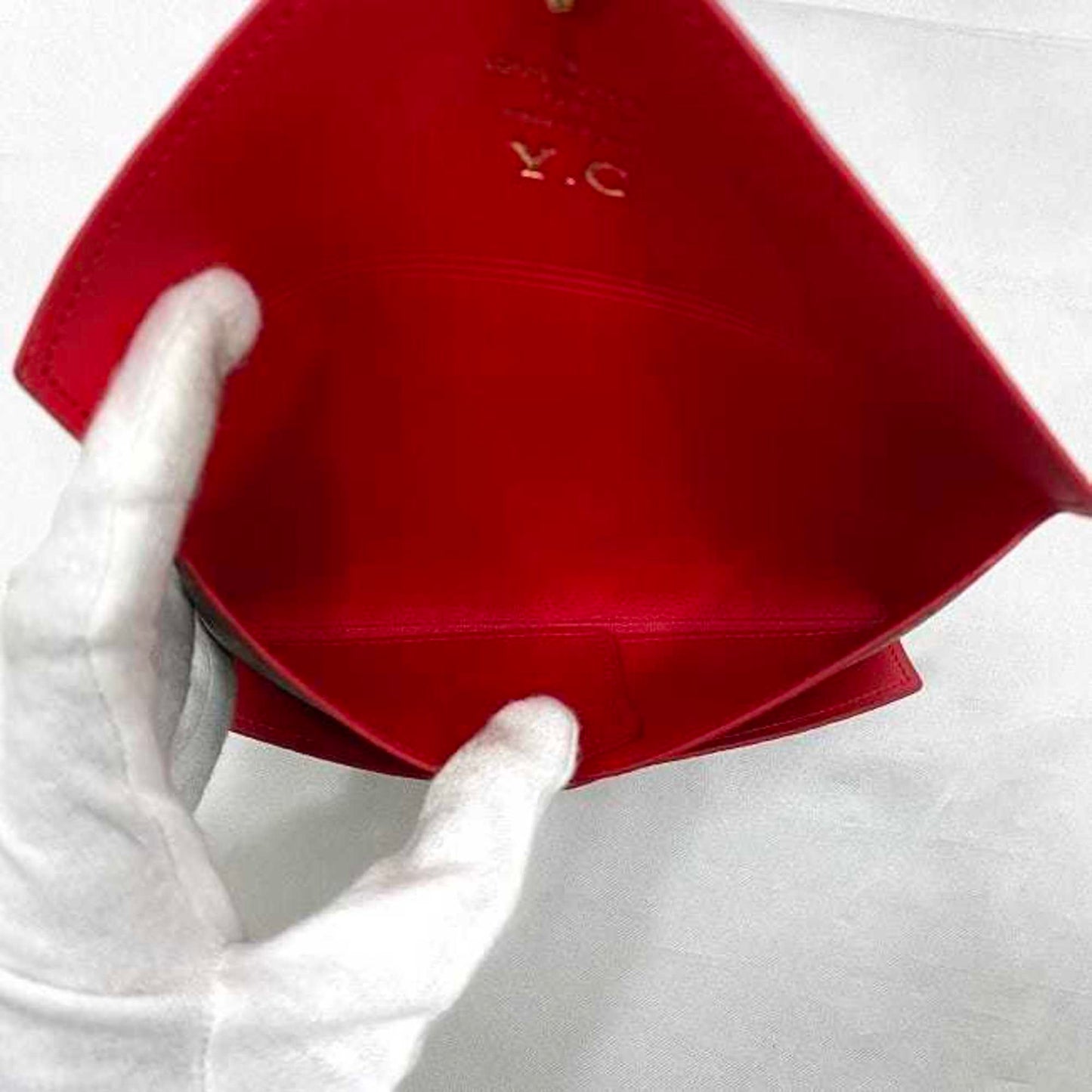 Louis Vuitton Monogram Canvas Red Clutch Bags