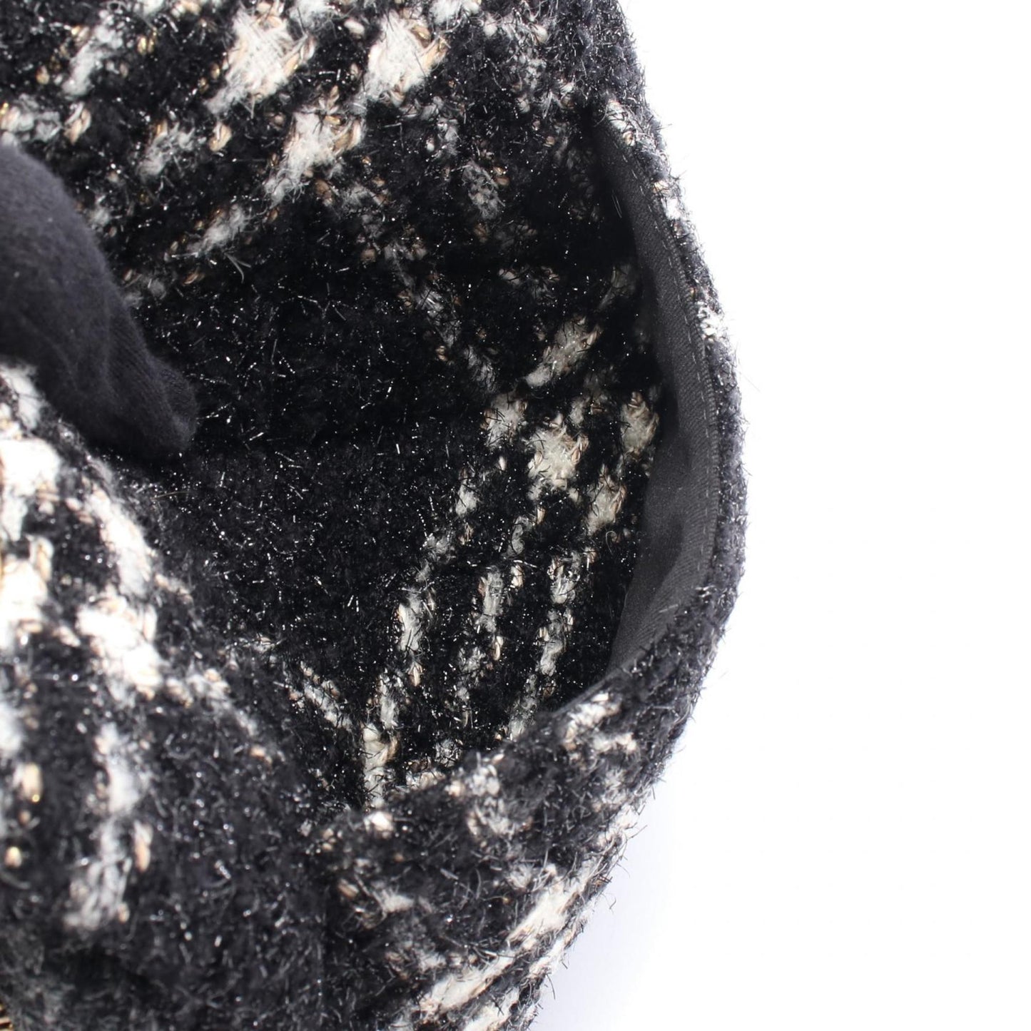 Chanel Wool Black Shoulder Bags