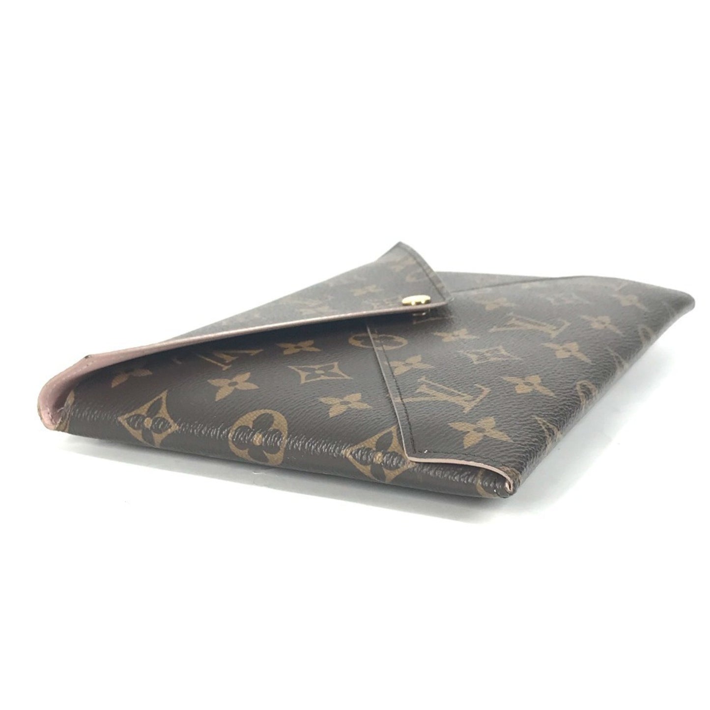 Louis Vuitton Monogram Canvas Brown Clutch Bags