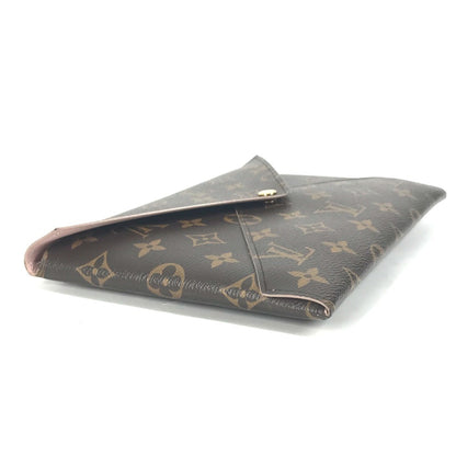 Louis Vuitton Monogram Canvas Brown Clutch Bags