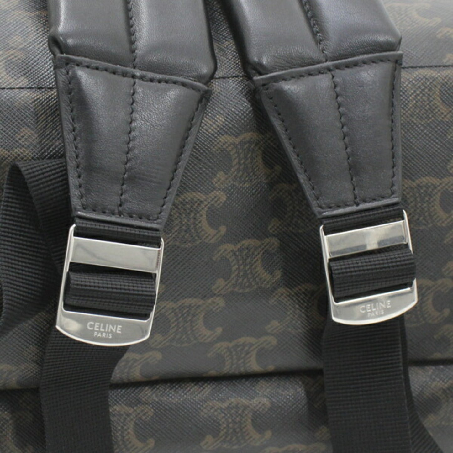 Celine Canvas Black Backpacks