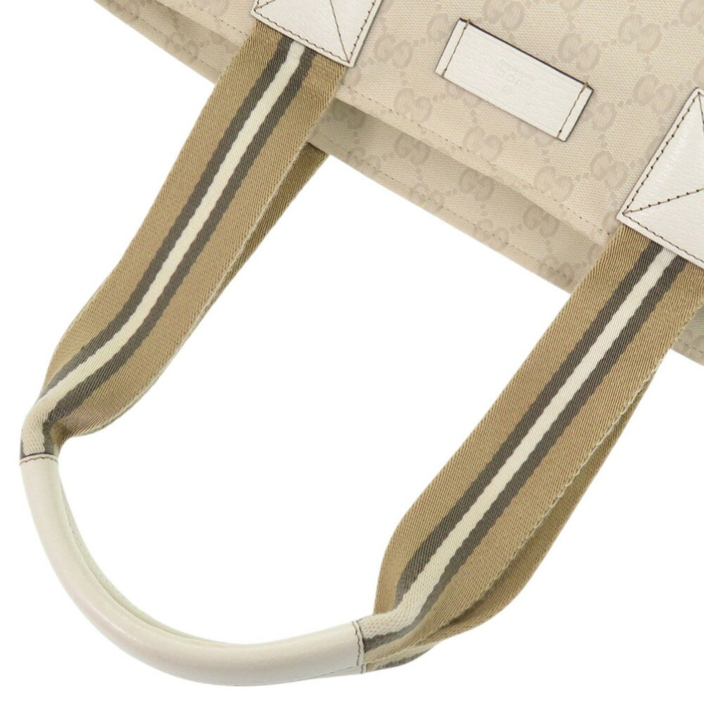 Gucci Canvas White Tote Bags