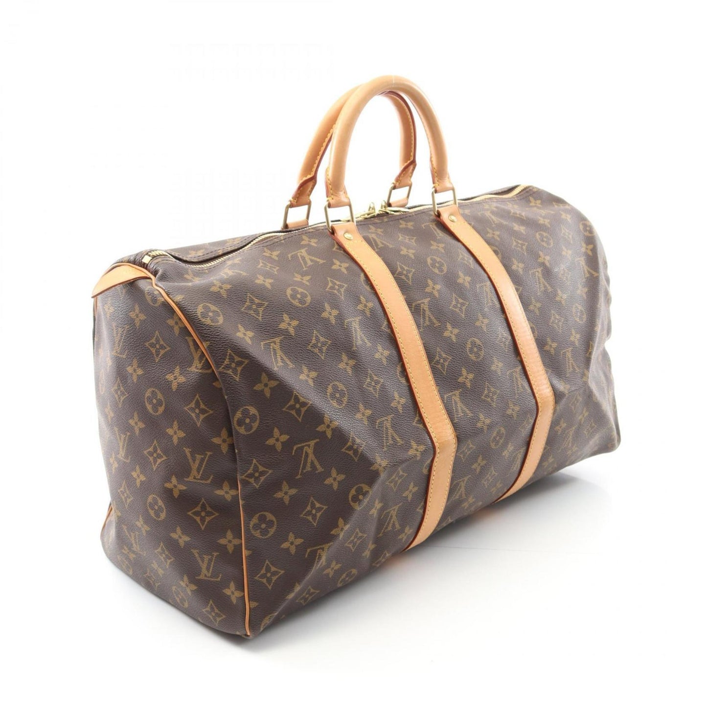 Louis Vuitton Coated Canvas Brown Travel Bags