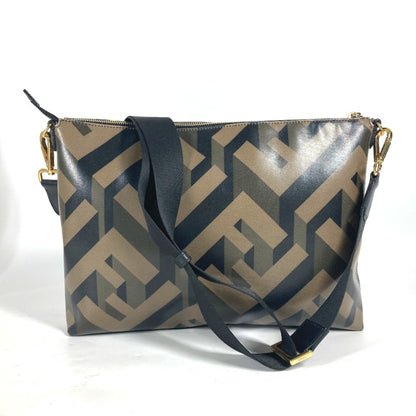 Fendi Pvc Brown Shoulder Bags