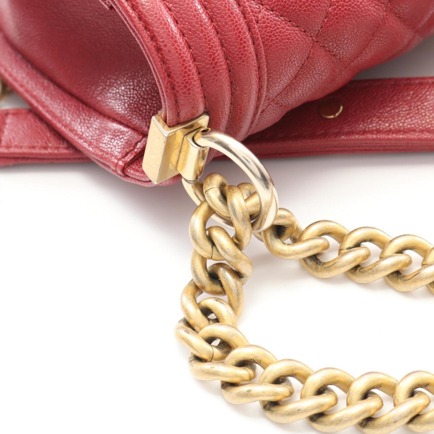 Chanel Calfskin Red Shoulder Bags