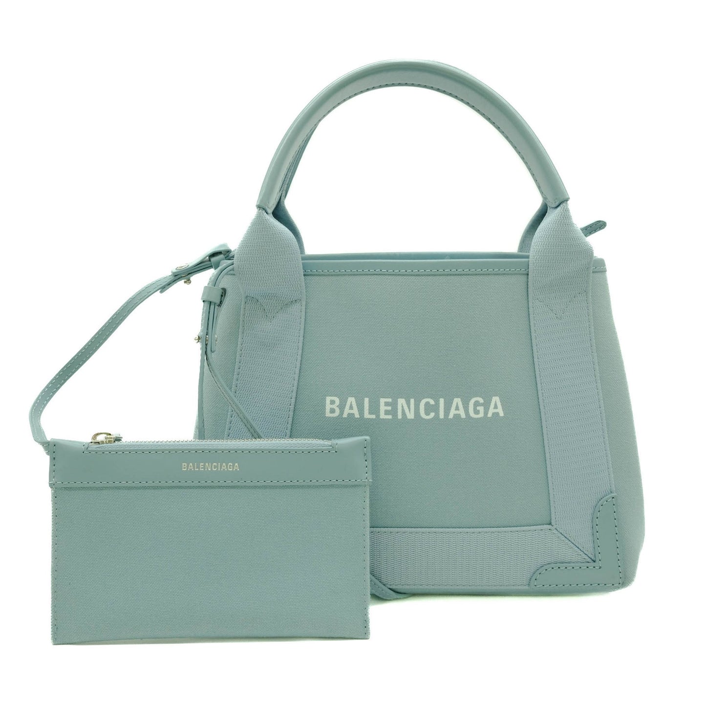 Balenciaga Canvas Blue Tote Bags