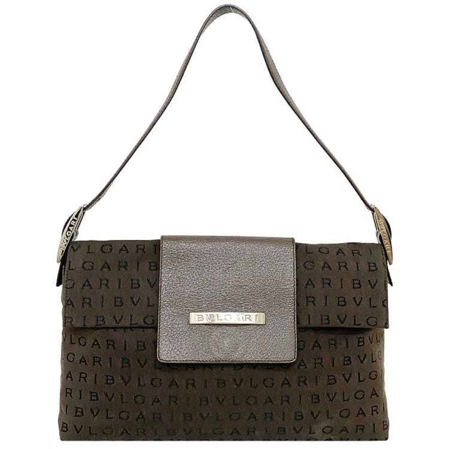 Bvlgari Canvas Brown Handbags