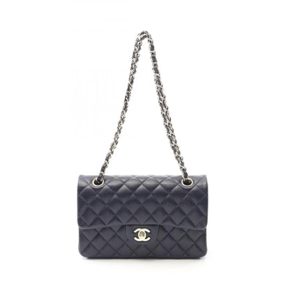 Chanel Calfskin Blue Shoulder Bags