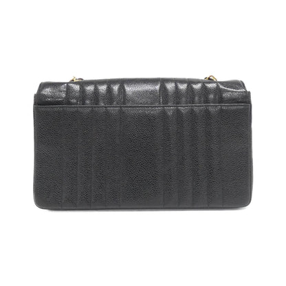 Chanel Calfskin Black Shoulder Bags