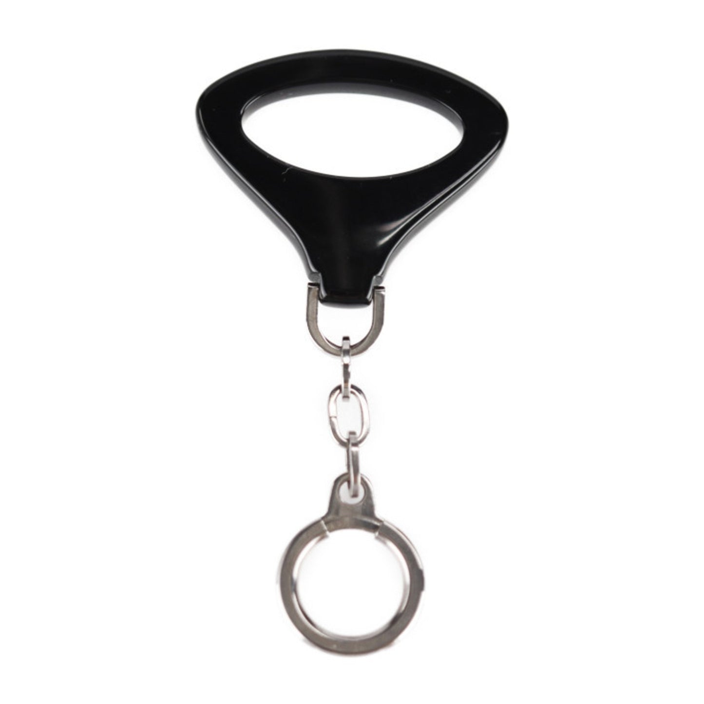 Louis Vuitton Glossy Material Black Key Rings