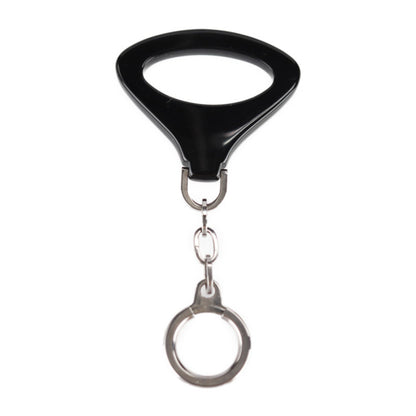 Louis Vuitton Glossy Material Black Key Rings