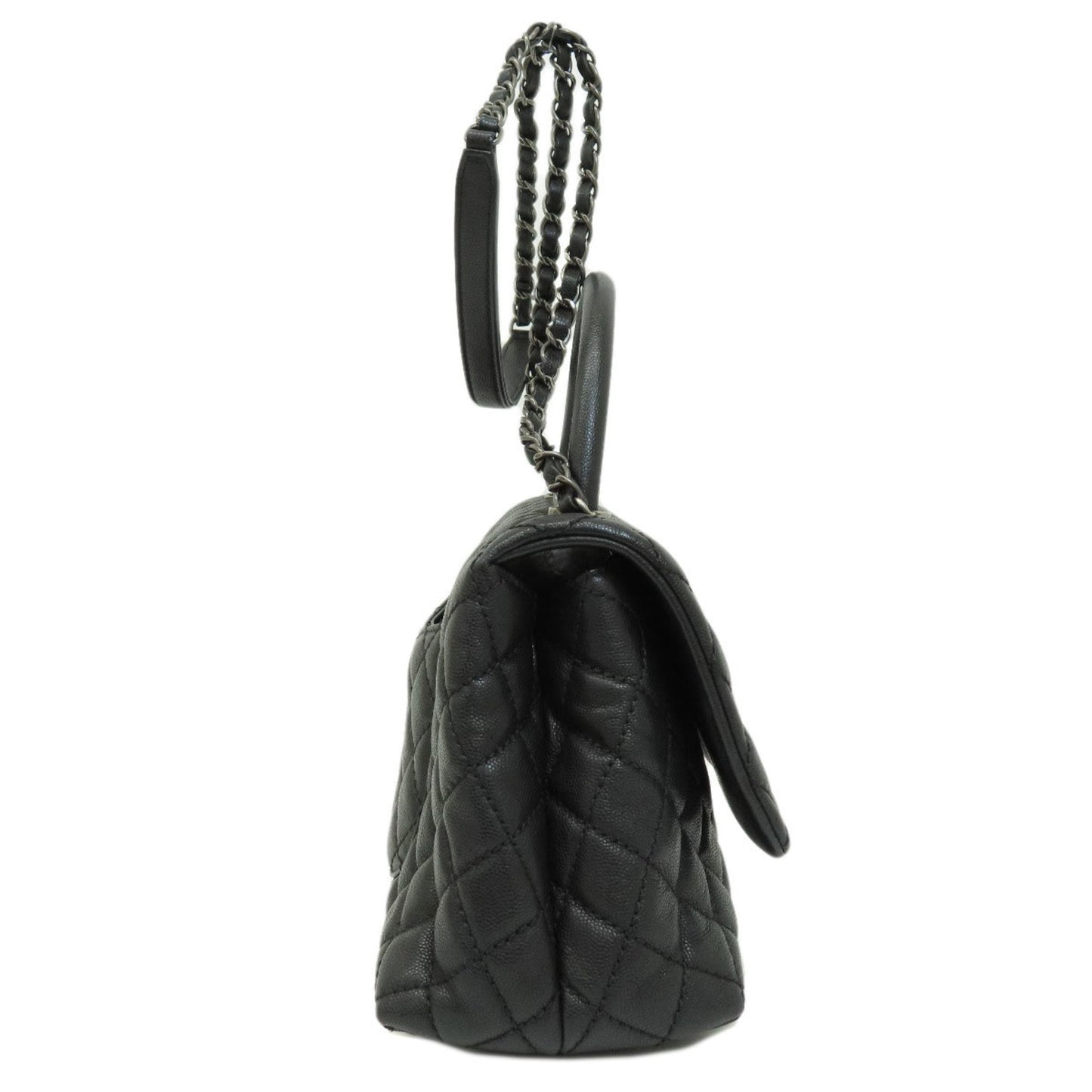 Chanel Calfskin Black Handbags