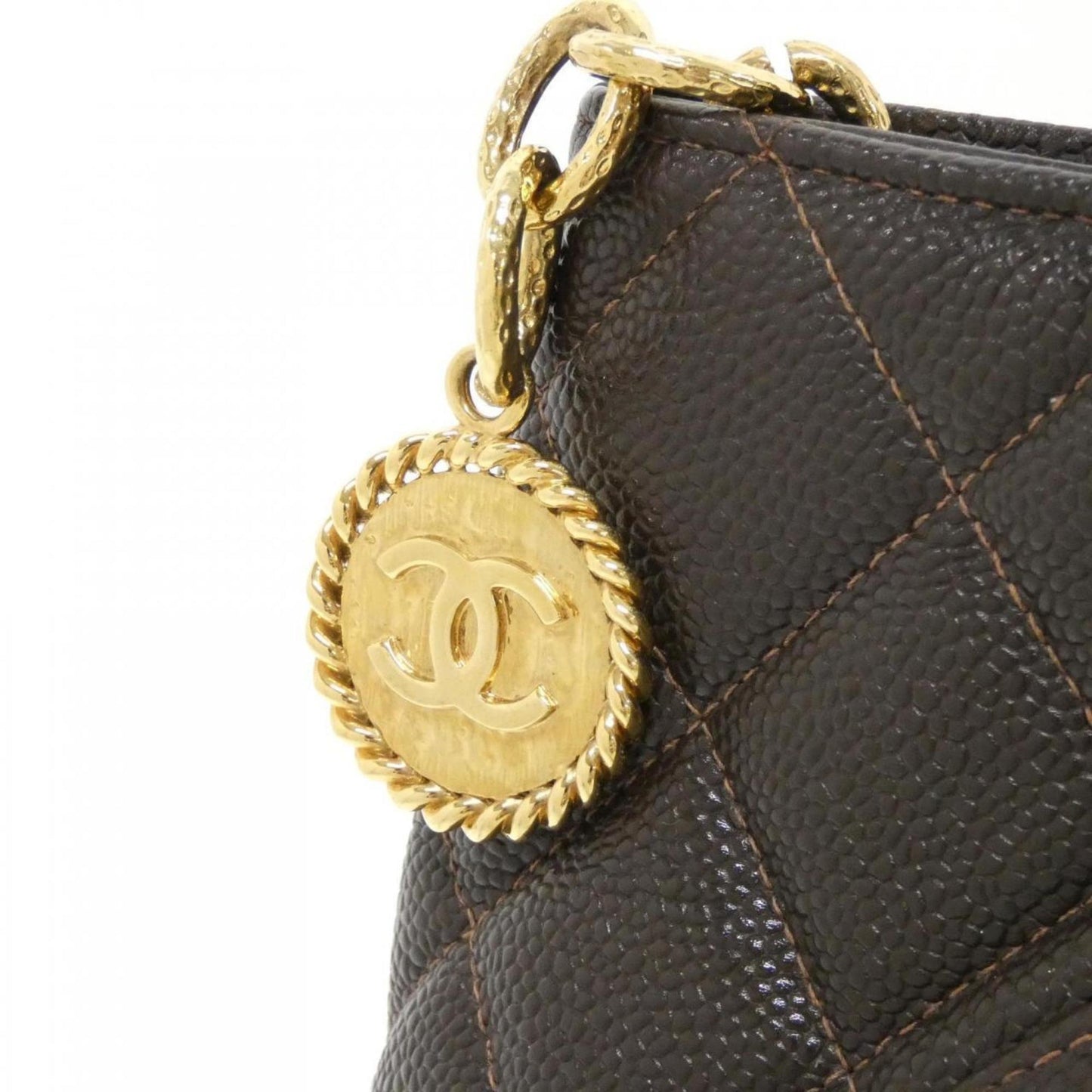 Chanel Calfskin Brown Handbags