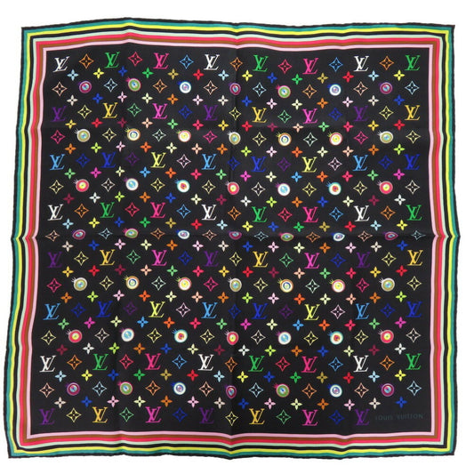 Louis Vuitton Silk Black Scarves