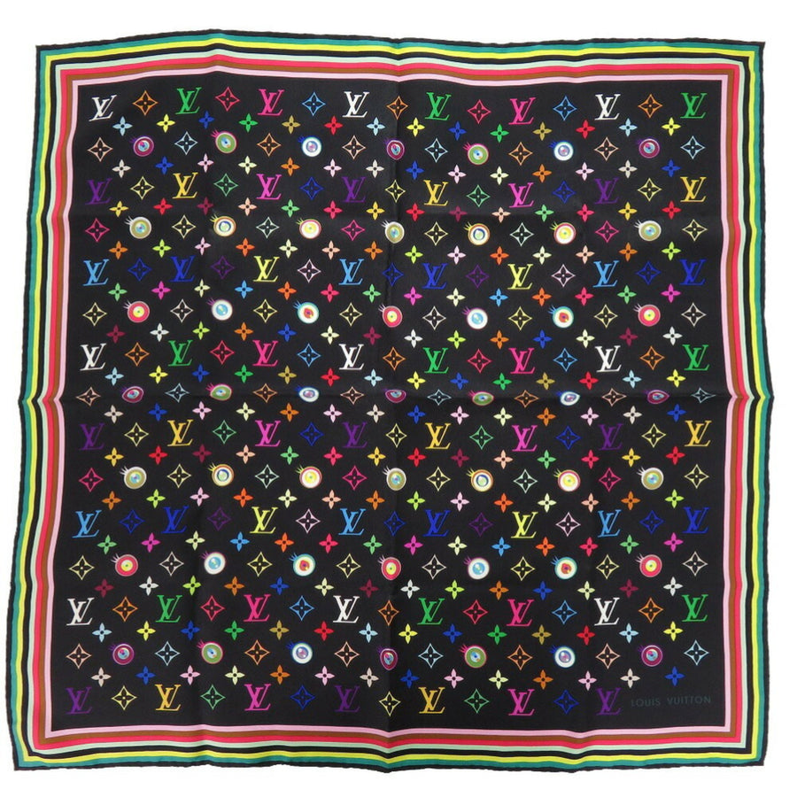 Louis Vuitton Silk Black Scarves