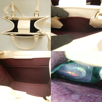 Bvlgari Canvas White Tote Bags