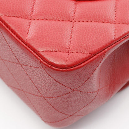 Chanel Calfskin Red Shoulder Bags