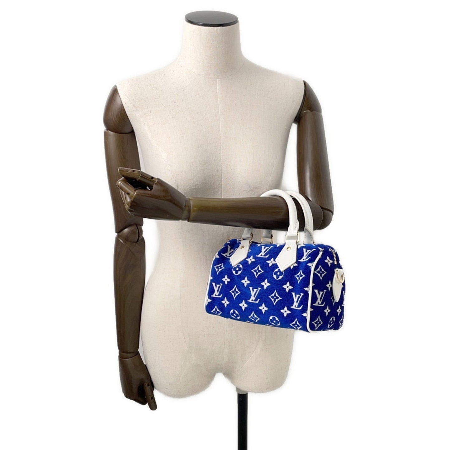 Louis Vuitton Woven Fabric Blue Handbags