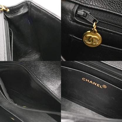 Chanel Calfskin Black Shoulder Bags